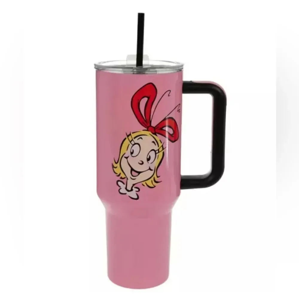 Dr. SEUSS the Grinch Christmas Stainless steel Tumbler, 40 Oz. Bundle of 2